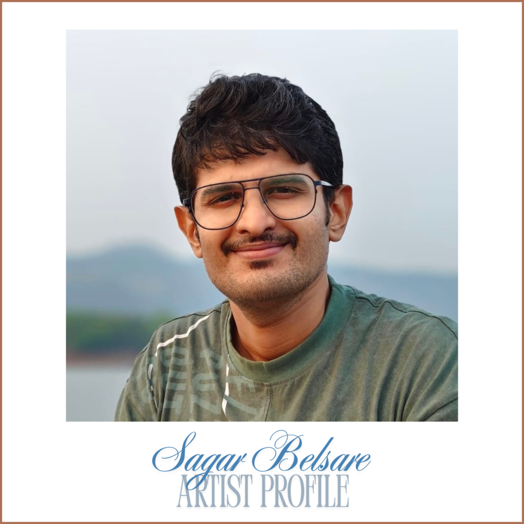 Portrait of Sagar Belsare, musician, educator, drummer, and founder of The Rhythm Story Pune