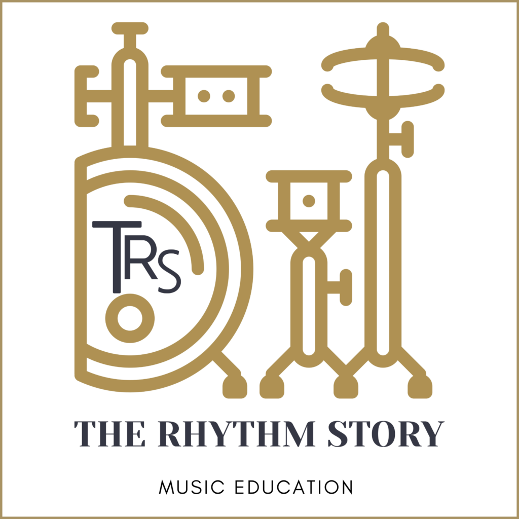 The Rhythm Story music education logo representing immersive drum and handpan learning in Pune