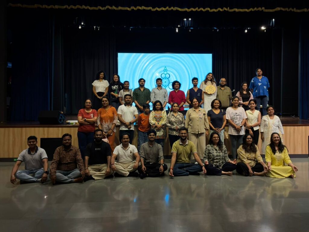 Participants, organisers and musicians after an immersive World Music Day event at Elpro International School, Pune.